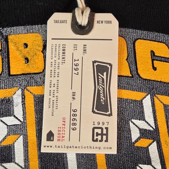 Pittsburgh Steelers Sweatshirt Tailgate Men’s XS Black NFL NWT Licensed 2019 - Picture 4 of 16